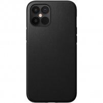Nomad Rugged odolný kožený kryt pre iPhone 12 Pro Max - čierny