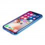 Neónový kryt z mäkkého plastu pre iPhone X / XS - modrý