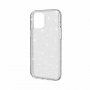 Transparentný kryt s trblietkami pre iPhone 12 Pro Max - strieborný