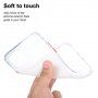 Transparentný kryt z mäkkého plastu so zosilnenými rohmi pre iPhone 12 mini - biely