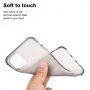 Transparentný kryt z mäkkého plastu so zosilnenými rohmi pre iPhone 12 Pro Max - čierny