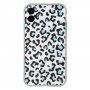 Kryt s leopardím vzorom pre iPhone 11 - modrý