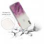 Mramorovaný kryt odolný proti poškrabaniu pre iPhone X / XS - modrý