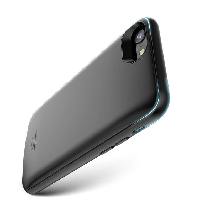 Kryt s externou batériou 4000 mAh pre iPhone 6 / 6S / 7 / 8 / SE (2020/2022) - čierny
