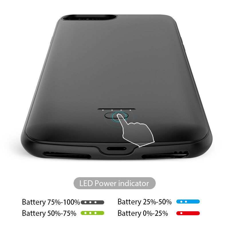 Kryt s externou batériou 4000 mAh pre iPhone 6 / 6S / 7 / 8 / SE (2020/2022) - čierny