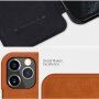 Nillkin Qin peňaženkové puzdro z PU kože pre iPhone 12 / 12 Pro - čierne
