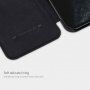 Nillkin Qin peňaženkové puzdro z PU kože pre iPhone 12 / 12 Pro - tmavomodré