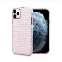 Kryt so štruktúrou včelieho plástu pre iPhone 12 Pro Max - ružový