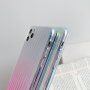 Vrúbkovaný meňavý kryt s metalickým leskom pre iPhone 12 mini - zelený