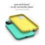 Matný ekologicky rozložiteľný kryt pre iPhone 12 mini - tyrkysový