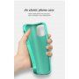 Matný ekologicky rozložiteľný kryt pre iPhone 12 mini - tyrkysový
