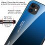 Kryt so sklenenou zadnou stranou pre iPhone 12 mini - modro-fuksiový