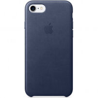 Originálny kožený kryt pre Apple iPhone 7 – polnočne modrý