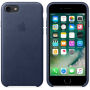 Originálny kožený kryt pre Apple iPhone 7 – polnočne modrý