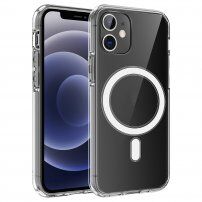 Kryt s magnetickým kruhom pre iPhone 12 / 12 Pro - transparentný