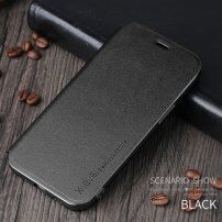 X-Level kožené flipové puzdro so stojančekom pre iPhone 12 mini - čierne