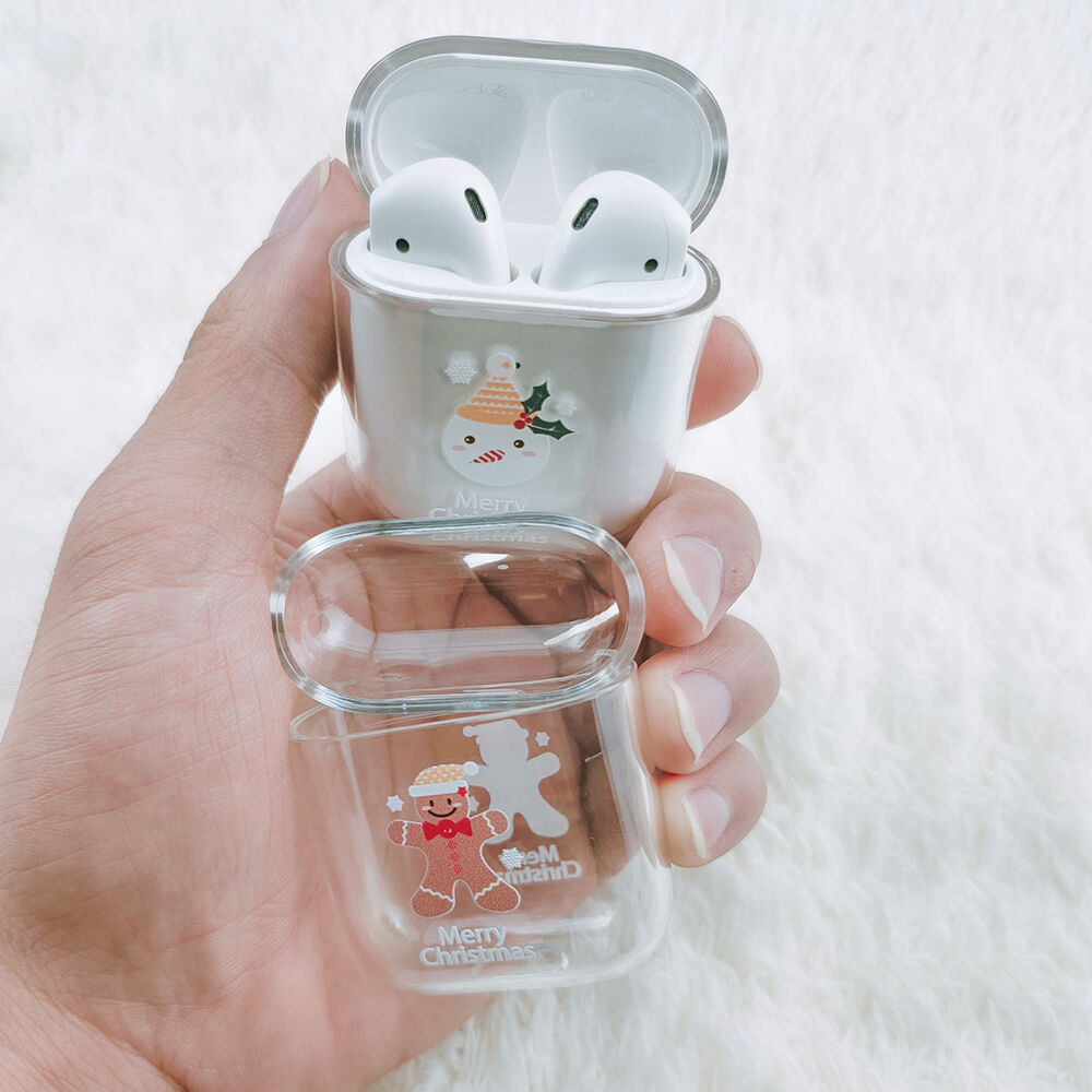 Tvrdý transparentný obal pre AirPods 1 / 2 - vianočný stromček Tvrdý transparentný obal pre AirPods 1 / 2 - vianočný stromček