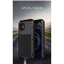 Love Mei superodolné puzdro proti nárazu / vode / prachu pre iPhone 12 mini - čierne
