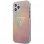 Guess T&D Gold Triangle kryt pre iPhone 12 Pro Max - ružový