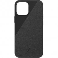 Native Union Clic Canvas kryt pre iPhone 12 Pro Max - čierny