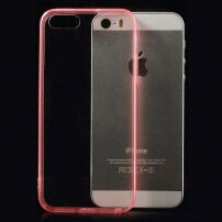 Ultratenký 0,5 mm obal pre Apple iPhone 5 / 5S / SE (2016) - červený