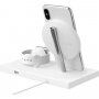 Belkin Boost Charge 2v1 bezdrôtová nabíjacia stanica 7.5 W pre iPhone / Apple Watch - biela