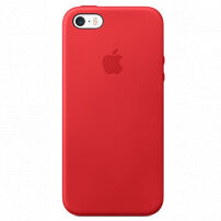 Originálny kožený kryt pre Apple iPhone 5S/SE (2016) – červený