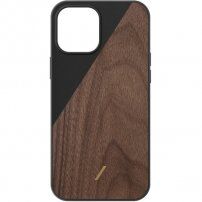 Native Union Clic Wooden drevený kryt pre iPhone 12 Pro Max - hnedočierny