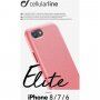 Cellularline Elite kryt z PU kože pre iPhone 6 / 7 / 8 / SE (2020/2022) - oranžový