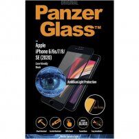 PanzerGlass Edge-to-Edge 2,5D tvrdené sklo chrániace zrak pre iPhone 6 / 6S / 7 / 8 / SE (2020/2022) - čierne