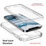 Nárazuvzdorné puzdro pre iPhone 12 / 12 Pro - transparentný