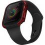 Uniq Valencia kovové puzdro pre Apple Watch 44mm - červené