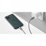 Belkin Boost Charge LED opletený kábel s konektormi USB-C / Lightning – 1,2m - strieborný