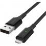 BELKIN Boost Charge LED opletený dátový a nabíjací kábel USB-A 2.0 / Lightning pre iPhone / iPad / iPod / AirPods - 1,2 m - čierny