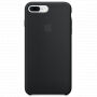 Originálny silikónový kryt pre Apple iPhone 8 Plus/7 Plus – čierny