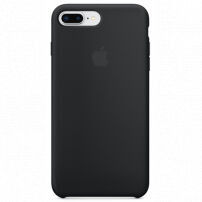 Originálny silikónový kryt pre Apple iPhone 8 Plus/7 Plus – čierny