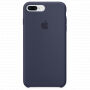 Originálny silikónový kryt pre Apple iPhone 8 Plus/7 Plus – polnočne modrý
