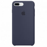 Originálny silikónový kryt pre Apple iPhone 8 Plus/7 Plus – polnočne modrý