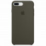 Originálne kožené puzdro pre Apple iPhone 8 Plus/7 Plus – tmavoolivové