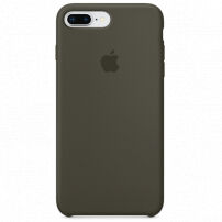 Originálne kožené puzdro pre Apple iPhone 8 Plus/7 Plus – tmavoolivové