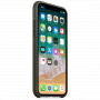 Originálne Apple kožené puzdro pre iPhone X / XS – tmavoolivové