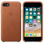 Originálne kožené puzdro pre Apple iPhone SE (2020/2022) / 8 / 7 – sedlovo hnedé