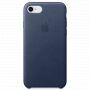 Originálne kožené puzdro pre Apple iPhone SE (2020/2022) / 8 / 7 – polnočne modré