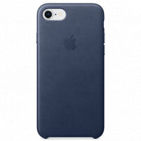 Originálne kožené puzdro pre Apple iPhone SE (2020/2022) / 8 / 7 – polnočne modré