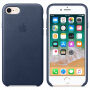 Originálne kožené puzdro pre Apple iPhone SE (2020/2022) / 8 / 7 – polnočne modré