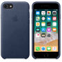 Originálne kožené puzdro pre Apple iPhone SE (2020/2022) / 8 / 7 – polnočne modré