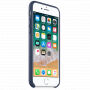 Originálne kožené puzdro pre Apple iPhone SE (2020/2022) / 8 / 7 – polnočne modré
