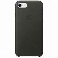 Originálne kožené puzdro pre Apple iPhone SE (2020/2022) / 8 / 7 – uhľovo sivé
