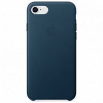 Originálne kožené puzdro pre Apple iPhone SE (2020/2022) / 8 / 7 – vesmírne modré