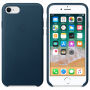 Originálne kožené puzdro pre Apple iPhone SE (2020/2022) / 8 / 7 – vesmírne modré